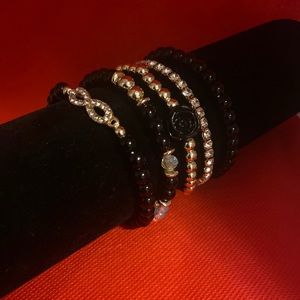 5 pcs rhinestone detail bracelet